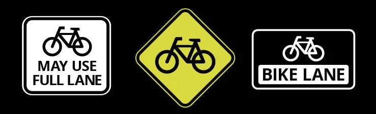 Colored Bike Sign Meaning