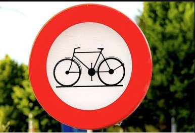 Restriction Bike Traffic Signs
